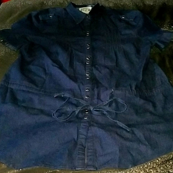 Plus Size Denim Top/Dress - Picture 1 of 3
